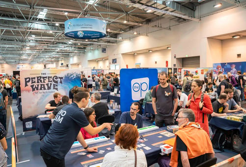 All About Games Consulting's Booth Space at SPIEL Essen 2023