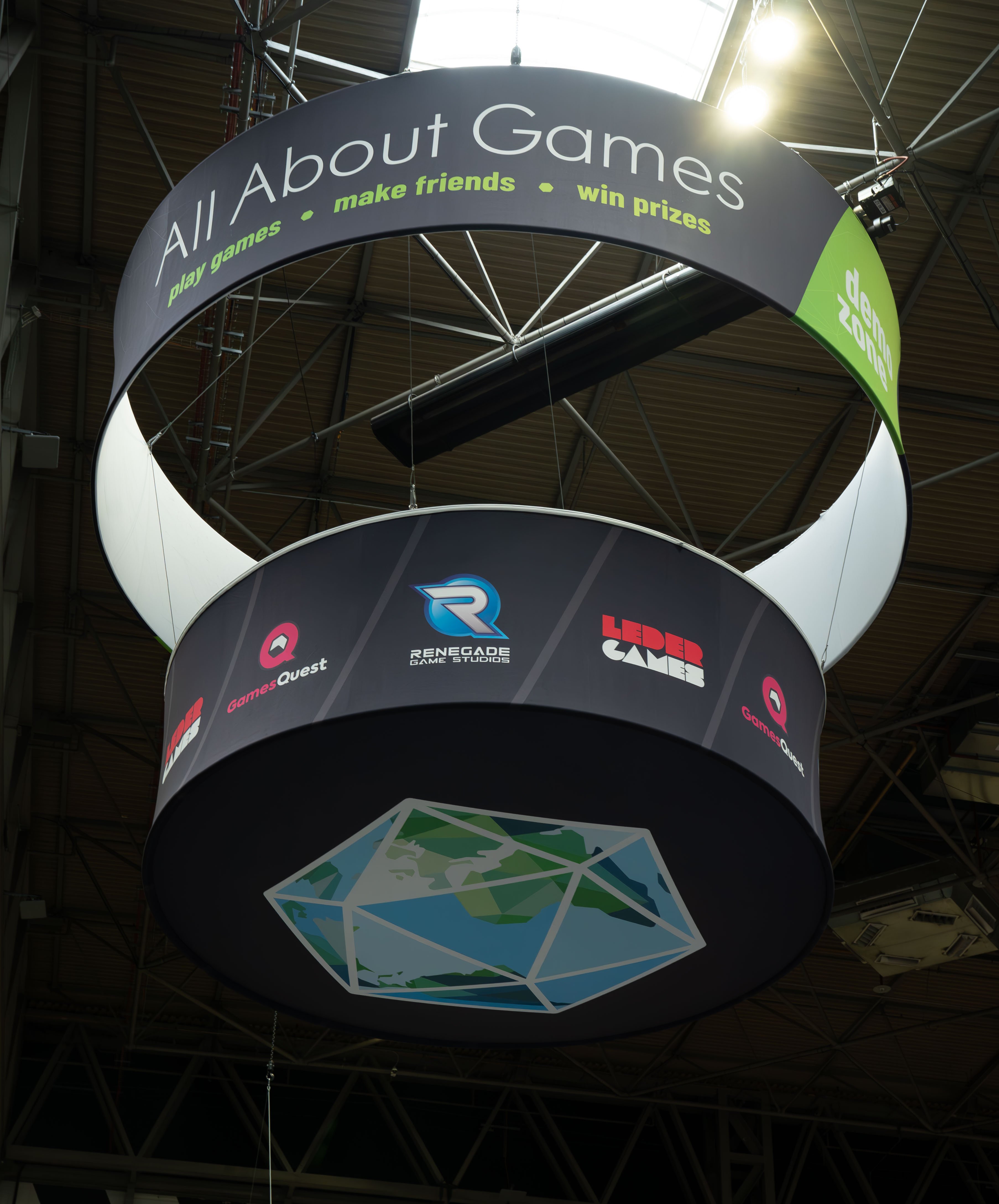 All About Games Ceiling Ring at UK Games Expo 2024